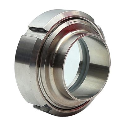 China AISI 304 (1.4301) Stainless Steel Weld Connection Sanitary Union Around Sight Glass for sale