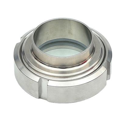 China AISI 304 (1.4301) Stainless Steel Sanitary Union Type Round Sight Glass For Tank for sale