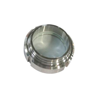 China AISI 304 (1.4301) Stainless Steel Union Sight Glass Sanitary Unit For Tanks And Vessels for sale