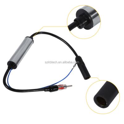 China Plug Auto Radio Antenna Data Tansmission 12V Car FM Signal Amplifier Booster Built-in Extension Cable for sale