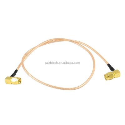 China Data Transmission Right Angle Male To Male-SMA Pigtail Right Angle Jumper RG316 Cable for sale