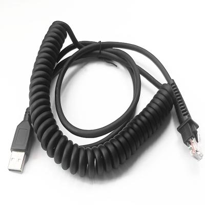 China QD2130 3M CAB-412 9ft 90A051922 Datalogic Scanner Coiled USB Cable for QD2130 QM2110 QM2100 GD4130 for sale