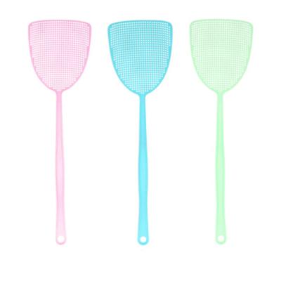 China Disposable Promotional Soft Plastic Mesh Dense Pest Control Fly Swatter for sale