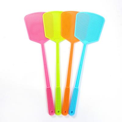 China Disposable promotional plastic printed fly swatter with logo for sale