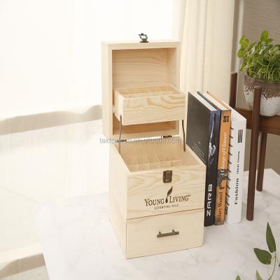 China Handmade Essential Oil Box - Wooden Storage Case Holds 59 Total Oils for sale