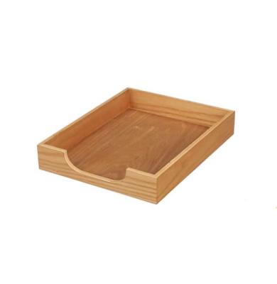 China Eco-friendly Home Storage Wooden Letter Tray Desk Paper Tray Wooden Files Tray For Office for sale