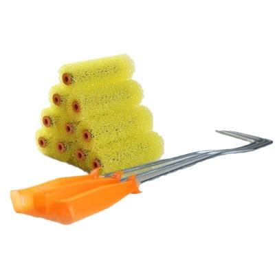 China Plastic PP Handle Professional Polyester Foam Paint Roller Brush for Painting Services for sale