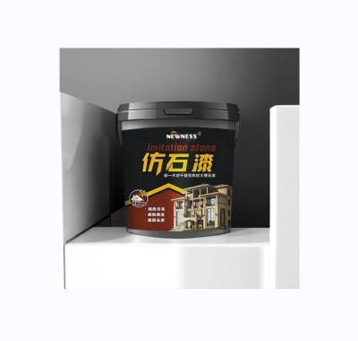 China Most Popular Natural Stone Sand Wall Paint Coarse Texture Finish Paint CAS No. 79-10-7 for sale