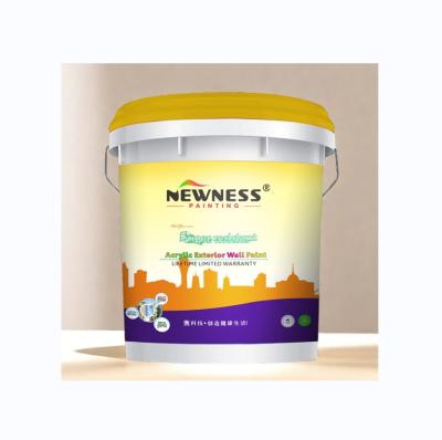 China Smooth Acrylic Exterior Wall Paint with Anti-Crack Weather Coat and Acrylic Material for sale