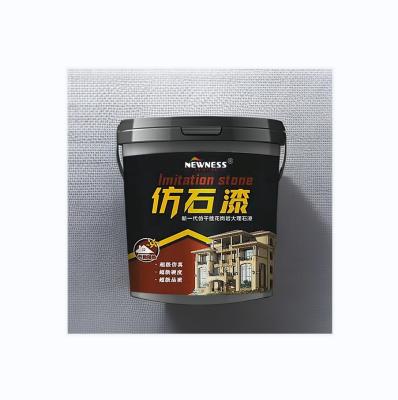 China Materia prima principal impermeable Acrílico colorido roca de rociado de mármol de escamas pintura de pared exterior en venta