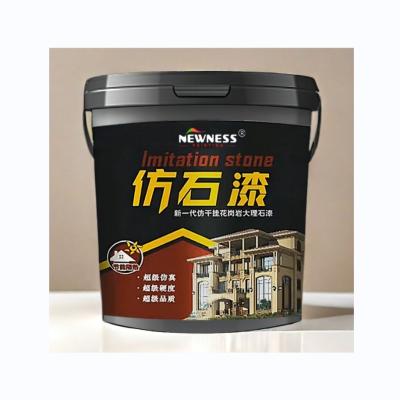 China Vernieuw uw buitenmuur met water gebaseerde graniet textuur steen coating acryl verf Te koop