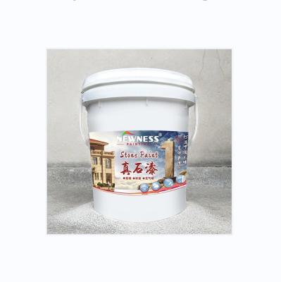 China 5000 Times Scrub Resistance Stone Texture Paint Exterior Granite Flakes Coating Easy for sale