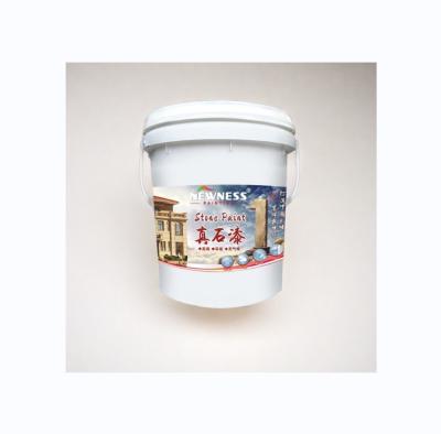 China Base on Color Chart NEWNESS Exterior Natural Stone Paint For Project Or Residence for sale