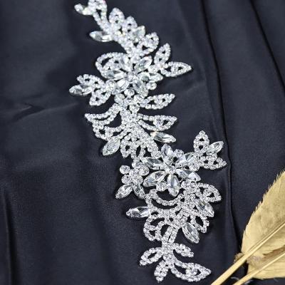 China Flatback Flower Crystal Rhinestone Applique Bodice Rhinestone for sale