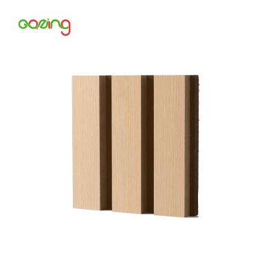 China China Suppliers Modern Polyester Pet Wooden Slatted Acoustic Panel For Indoor Gym Soundproofing for sale