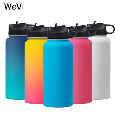 China Custom Insulated Viable Logo Vacuum Flask Stainless Steel Water Drink Bottle for sale