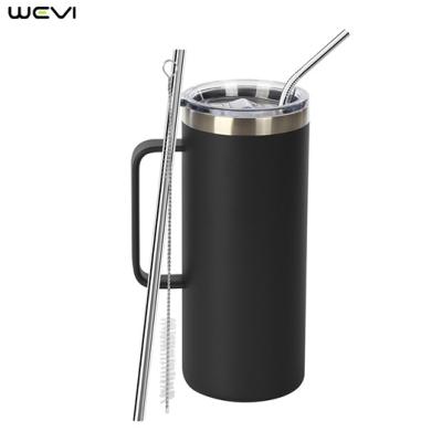 China Hot Selling Disposable 32oz Stainless Steel Travel Camping Thermal Coffee Mugs With Logo for sale