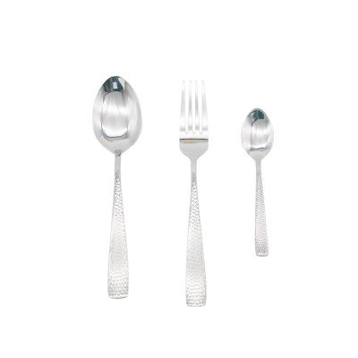 China Sustainable Wholesale Dinnerware Sets Stocked Stainless Steel Feature Sustainable Flatware Sets For 8 12 Table Metal Cutlery for sale