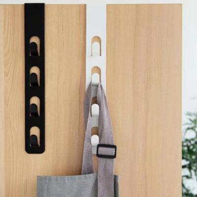 China New-Fashion Creative Multi-Function Custom Wrought Iron Door Hook Door Hanger Back Coat Hang No Punch Rack for sale