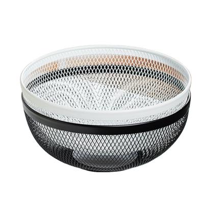 China New Wire Mesh Iron Mesh Fruit Plate Dried Fruit Storage Box Stocked Fruit Basket for sale