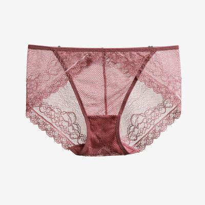 China Eazmol women's sexy hot underwear hippie antibacterial female panties underwear rose transparent underwear for sale