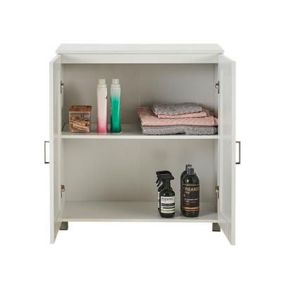 China Adjustable Home Luxury Modern Storage Bathroom Furniture White Wood Cabinet (Height) Cabinet for sale