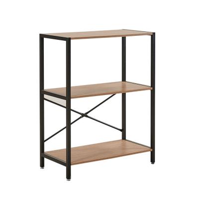 China Industrial Home Kitchen Adjustable Professional Metal Maker (Height) Storage Rack Wood Shelf for sale