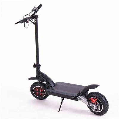 China ZEUSFIT Unisex Off Road Tires Dual Motor 1200w Powerful Two Wheel 10 Inch Wide Drive Dual Tire Electric Scooter For Adults for sale