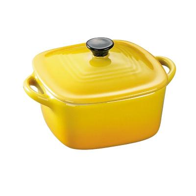 China Wholesale Oven Safe Ceramic Kitchen Bakeware Stoneware Casserole Pots Sustainable Mini Casserole Casserole for sale