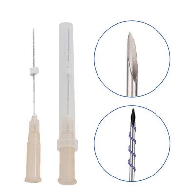 China Easy To Use Absorbable Medical Beauty Korea Suture Pdo Thread Tornado Screw 26g For Medical Face Lifting for sale