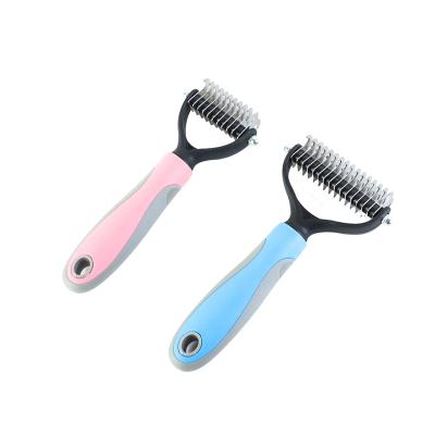 China Sustainable Pet Grooming Tool Safe Dematting Comb For Easy Mats And Tangles Removal for sale