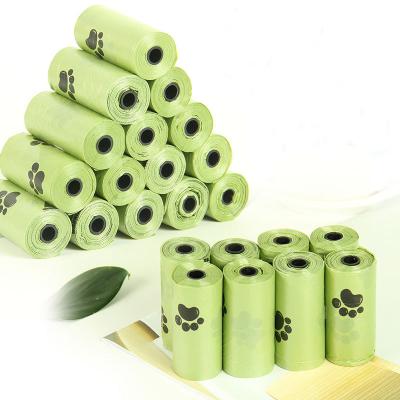 China Viable Biodegradable Dog Waste Bags Doggie Bags With Dispenser And Leash Clip for sale