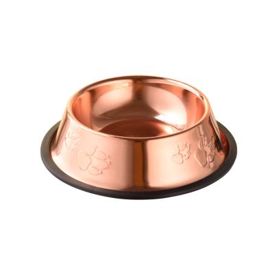 China Factory Supply Sustainable Good Workmanship Stainless Steel Cat Dog Bowls for sale