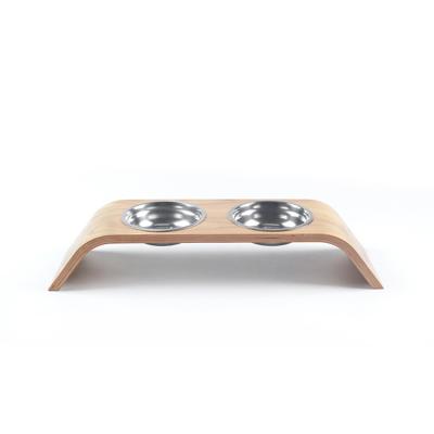 China Viable Manufacturer Top Quality Wooden Raised Cat Dog Bowl Easy to Clean for sale