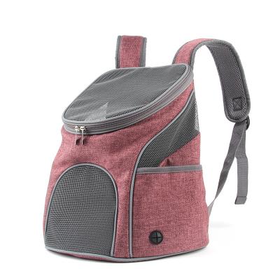 China Breathable Ventilated Design Safety Straps Buckle Folding Support Pet Backpack Carrier for sale