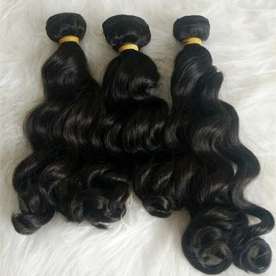 China Last more than 5 years curly raw cuticle lined curly brazilian virgin hair weft real brazilian hair molado/remy hair weave for sale