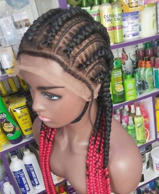 China Wholesale 100% synthetic wig supply non braided cornrows hair wig braids full lace wig wig for black women for sale