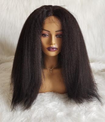 China 100% Human Hair, No Tangle, No Shedding Virgin Natural Curly Straight Closure Wig Long Lasting Wholesale Curly Straight Lace Front Wig for sale