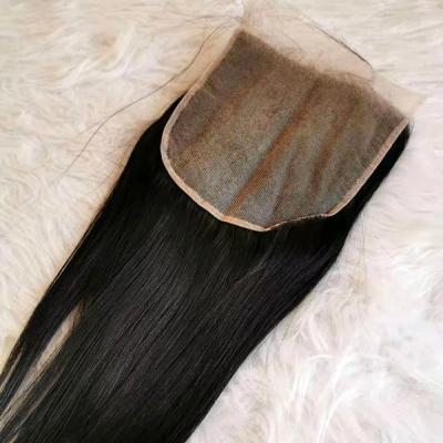 China Straight Virgin Remy Human Hair Chinese Human Hair 7x7 Lace Closure Hd Raw Lace Closure for sale