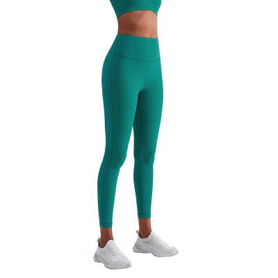 China OEM Breathable 2022 Ins sports fitness lulu yoga pants thin-waisted peach shaped peach compression leggings GYM lulu sport running leggings for sale