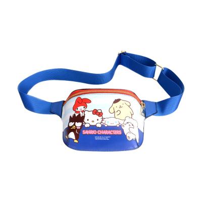 China Durable Waist Bag Customize Print Logo Outdoor Stylish Unisex Cartoon Bum Hip Bag Polyester Running Waterproof Cute Wome for sale