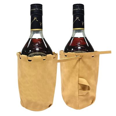 China Wine Packaging 1 Bottle Wine Carrier Bag Waterproof Single Bottle Insulated Padded Wine Cooler Bag for sale