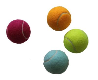 China Factory Wholesale Chemical Fiber Felt Customized Cheap And Colorful Promotion Or Pet Toy Tennis Ball for sale