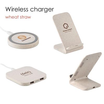 China Mobile Phone Wireless Charger - Wheat Straw for sale