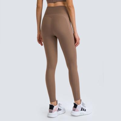 China Tiktok Fashionable New Arrival High Waist High Quality Breathable Yoga Gaiters Gym Pants Workout Feel Naked Yoga Gaiters for sale