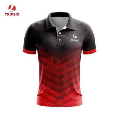 China Low Moq Custom Anti-pilling All Over Sublimation Printing Polo Collar Shirts for sale