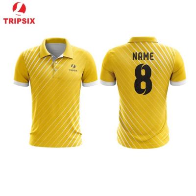 China Anti-pilling 100% Polyester Sublimation Printing New Design Performance Polo Shirt for sale