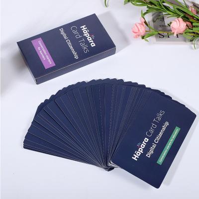 China Custom Entertaiment Game Cards Printing Paper Game Card Learning Games Educational Flash Cards For Kids for sale