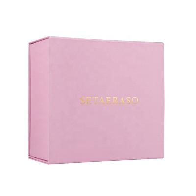 China OEM Factory Cardboard Recyclable Cosmetics Corrugated Box Pink Paper Wedding Announcement Boxes For Clothes for sale