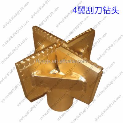 China Well Drilling 4 Wing Drilling Drag Bit pdc drag bit for sale